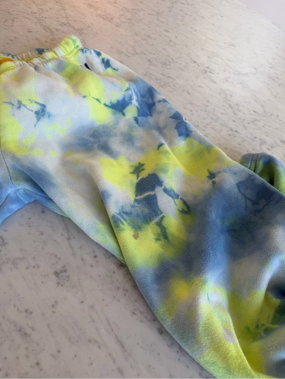 Aviator Nation Tie-Dye Blue & Yellow Sweatpants - Picture 4 of 4